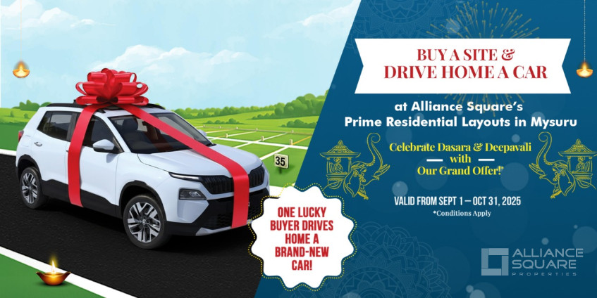 Buy a Site and Stand a Chance to Drive Home a Car with Alliance Square